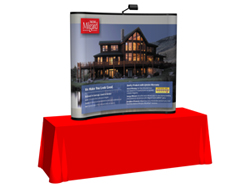 6 ft Curved TableTop Tradeshow Display